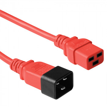 ACT Advanced Cable Technology C19 į C20 maitinimo kabelis 1,2 m raudonas AK5089