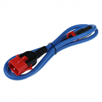 ACT Powercord C13 - C14 Dual IEC LOCK maitinimo kabelis, mėlynas, 3 m (AK5520)