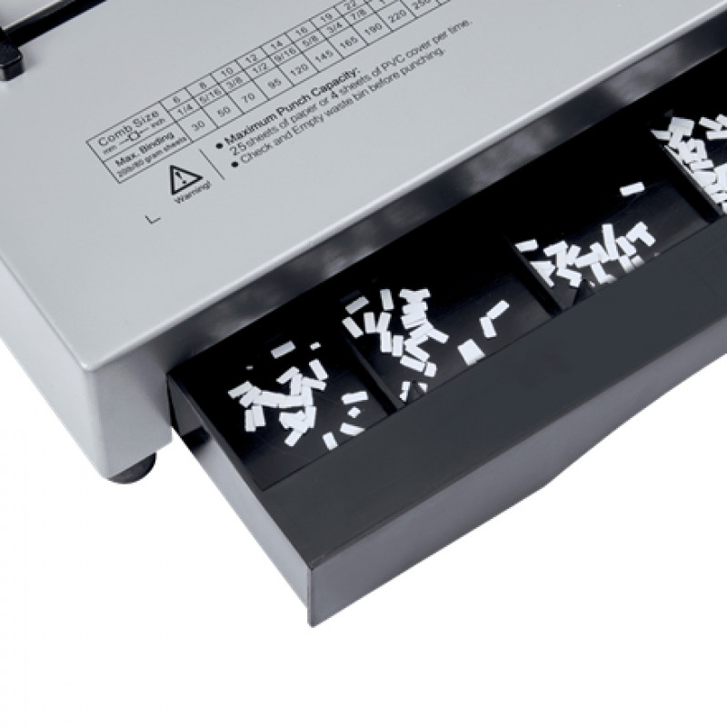 GBC CombBind CB25Pro plastikinių spiralių įrišimo mašina, A4, 25 lapų perforavimas, 500 lapų įrišimas, visas metalinis 4410037