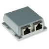 ACT FA6004 CAT6 ekranuota 2 prievadų paviršinio montavimo dėžutė, balta