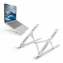 ACT Foldable Laptop Stand, 7 pakopų reguliuojamo aukščio, aliuminis, sidabrinis, ACT Essentials (AC8121)