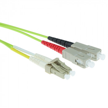 ACT MTRJ-SC 9/125µm OS1 Duplex 1m šviesolaidinis pataisymo kabelis, baltas (RL5901)