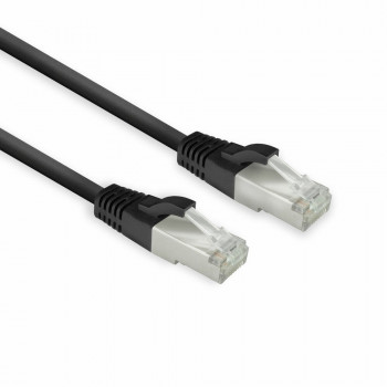 ACT juodas 5 m LSZH U/FTP CAT8 datacenter slimline tinklo kabelis su snagless RJ45 (FB8105)
