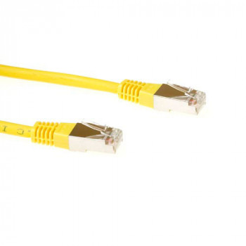 ACT FB9802 Cat6 S/FTP PIMF tinklo kabelis, geltonas, 2 m, 10 Gbps, RJ45