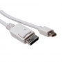 ACT AK3966 Mini DisplayPort į DisplayPort kabelis 3m baltas