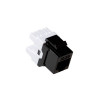 ACT CAT6 Keystone Jack UTP Punch Down juodas (TD6012)