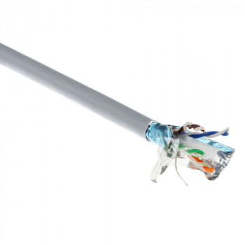 ACT CAT6A F/UTP kabelis su kieta viela, PVC, AWG 23, CPR: B2ca, 305 m XS6120