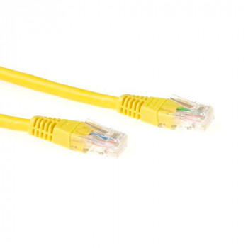 ACT geltonas 1,5 m LSZH U/UTP CAT6 tinklo kabelis su RJ45 jungtimis IB9851