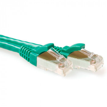 ACT Green 10m S/FTP CAT6A Snagless komutacinis kabelis (FB6710)
