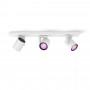 Signify Philips Hue White & Color Ambiance Argenta 3-Spot lubų šviestuvas, baltas