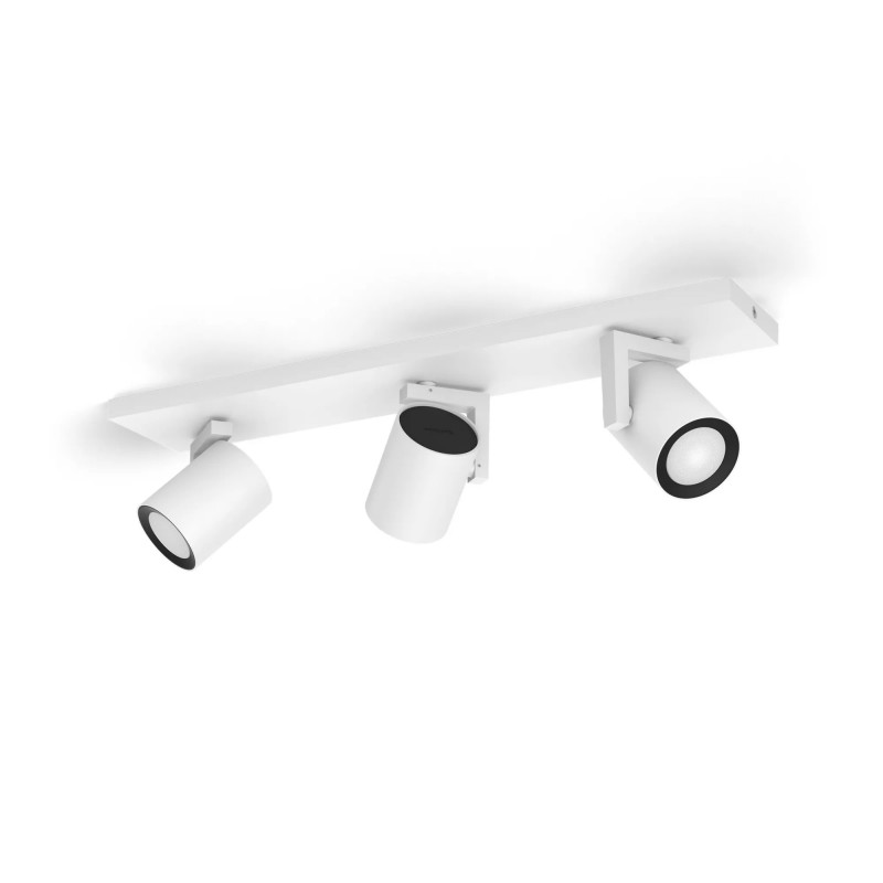 Signify Philips Hue White & Color Ambiance Argenta 3-Spot lubų šviestuvas, baltas
