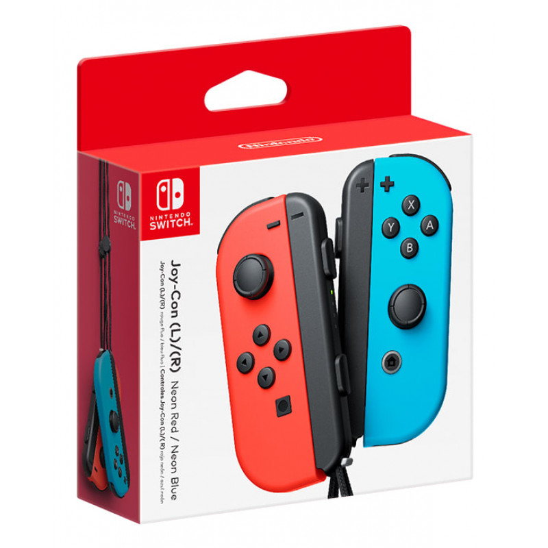 Nintendo Joy-Con 2 dalių rinkinys (neon raudona/neon mėlyna)