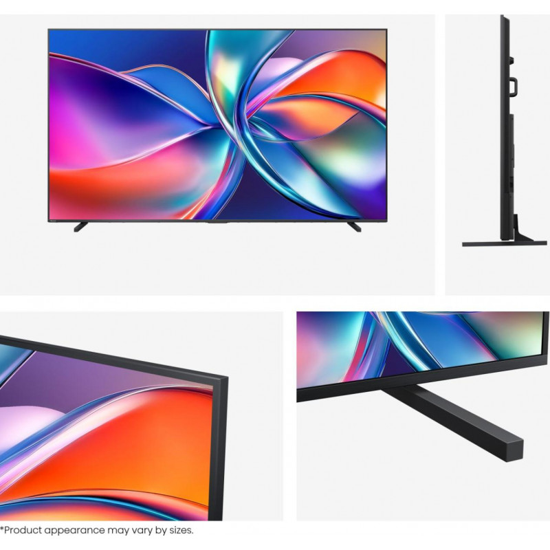 Hisense 98E7Q 98 colių 4K QLED išmanusis televizorius (Dolby Vision IQ, HDR10+, VIDAA U, Dolby Atmos, 3x HDMI, 2x USB, Wi-Fi, Bluetooth, DVB-T2/C/S2)