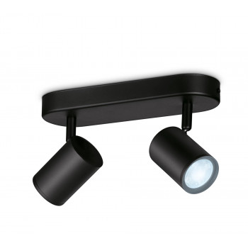 WiZ IMAGEO Spots lubinė prožektorinė lempa Tunable White 2x5W juoda, atskira pakuotė