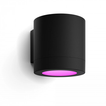 Philips Hue WACA Muscari Wall Spot apvalus juodas