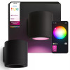 Philips Hue WACA Muscari Wall Spot apvalus juodas