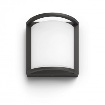 Philips Outdoor Ultra-Efficient Samondra sieninė šviestuvas 3,8W, 2700 Kelvinų, antracito spalvos