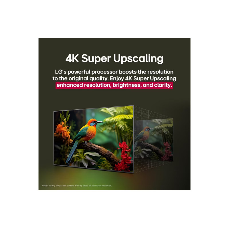 LG 65QNED82A3B 65 colių QNED 4K išmanusis televizorius su α7 Gen6 AI procesoriumi