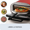 Ariete elektrinė picų krosnelė DA GENNARO raudona/nerūdijantis plienas, 2200W, picoms iki 30 cm