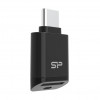 Silicon Power C200 USB-C 3.2 microSD kortelių skaitytuvas - Juodas