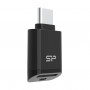 Silicon Power C200 USB-C 3.2 microSD kortelių skaitytuvas - Juodas