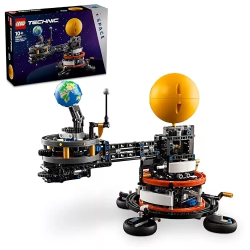 LEGO Technic Planeta Žemė ir Mėnulis Orbitoje Kosminis Žaidimų Rinkinys Vaikams Nuo 10 Metų Saulės Sistema Konstruktorius su Planetomis
