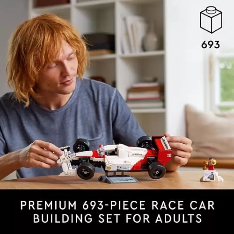 LEGO ICONS McLaren MP4/4 Ayrton Senna 10330 – surinkimo modelis