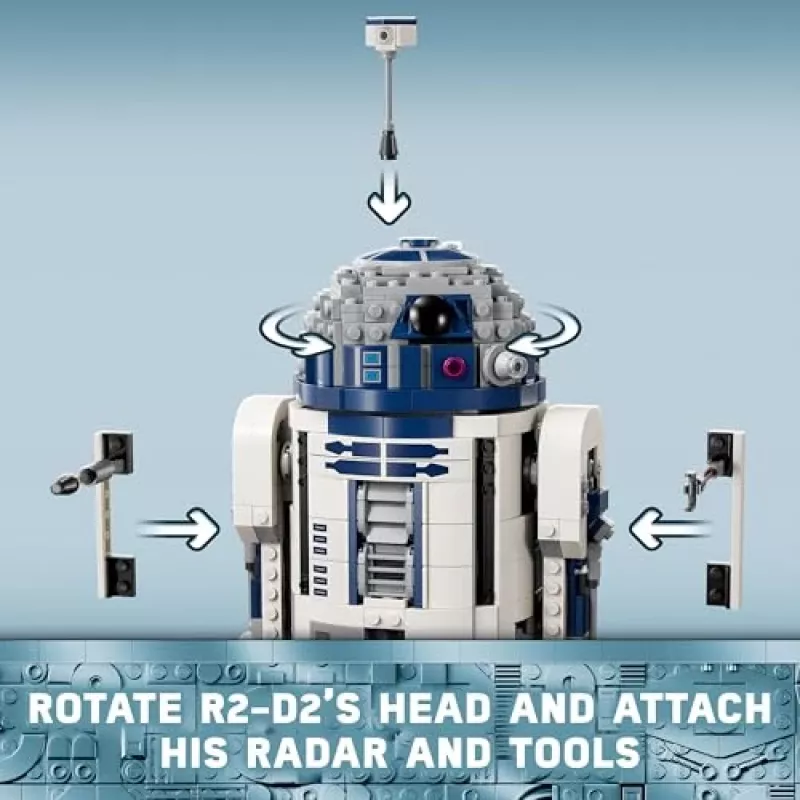 LEGO Star Wars konstruojamas droidas R2-D2 rinkinys 75379 – 1050 dalių, 10+ metų