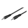 Wentronic Goobay 3,5 mm garso jungiamasis kabelis, juodas, 2,5 m - 50449