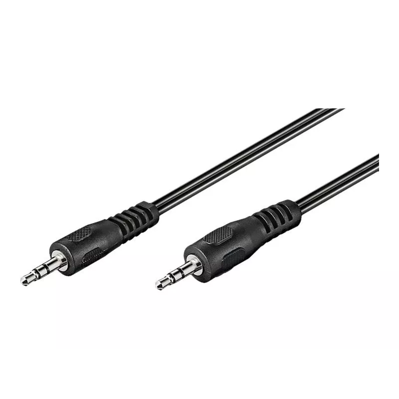 Wentronic Goobay 3,5 mm garso jungiamasis kabelis, juodas, 2,5 m - 50449