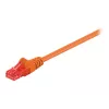Wentronic Goobay Patch-Cable RJ-45 (M) – RJ-45 (M) 1 m UTP CAT 6 liejinis, su apsauga nuo užkabinimo oranžinis (95262)