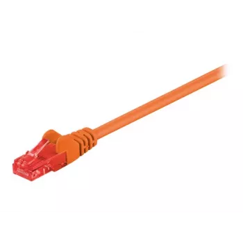 Wentronic Goobay Patch-Cable RJ-45 (M) – RJ-45 (M) 1 m UTP CAT 6 liejinis, su apsauga nuo užkabinimo oranžinis (95262)