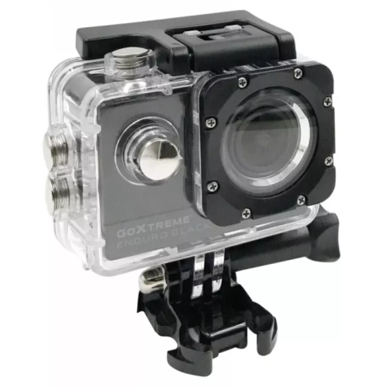 Easypix GoXtreme Enduro Black - Veiksmo kamera - tvirtinama - 4K / 30 kadrų per sekundę - 8 MP - Wi-Fi - atspari vandeniui iki 30 m - Juoda