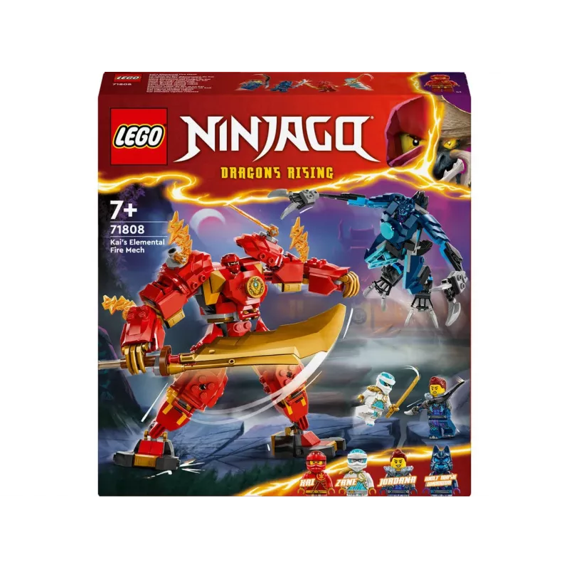 LEGO NINJAGO rinkinys 71808 – 322 detalės, 4 minifigūrėlės, aukštis 160 mm, nuo 7 metų