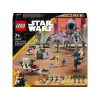 LEGO Star Wars Clone Trooper & Battle Droid Battle Pack – Klonų kareivio ir kovos droido rinkinys su greičio dviračiu, 4 minifigūrėlėmis ir 5 figūrėlėmis