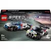 LEGO Speed Champions BMW M4 GT3 ir BMW M Hybrid V8 lenktyninių automobilių konstruktorius 9+ metų vaikams su 2 vairuotojų minifigūrėlėmis