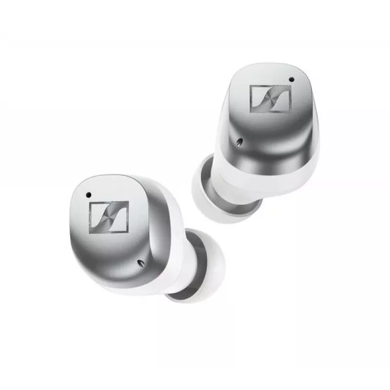 SENNHEISER Momentum MTW4 belaidės Bluetooth triukšmo slopinimo sportinės ausinės – balta ir sidabrinė
