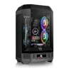 Thermaltake The Tower 300 Black Micro Tower korpusas su grūdinto stiklo šoniniu dangčiu