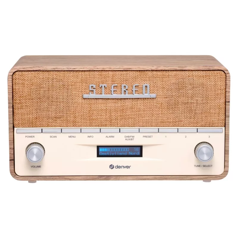 Nešiojamas radijo imtuvas Denver DAB-36LW skaitmeninis tiuneris DAB+ 5W LCD