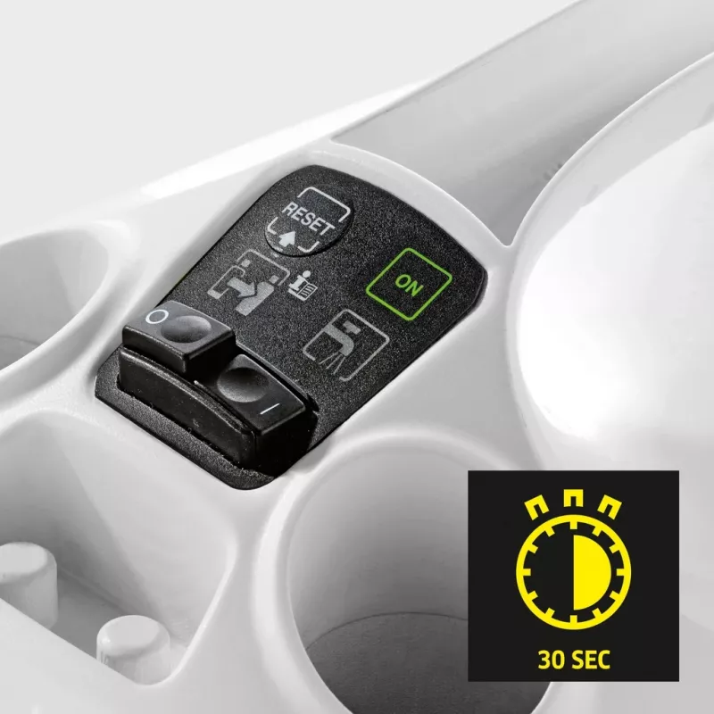Cilindrinis garų valytuvas Kärcher SC 3 EasyFix — 1900 W, 1 L bakas, 3,5 bar, 2,2 m žarna