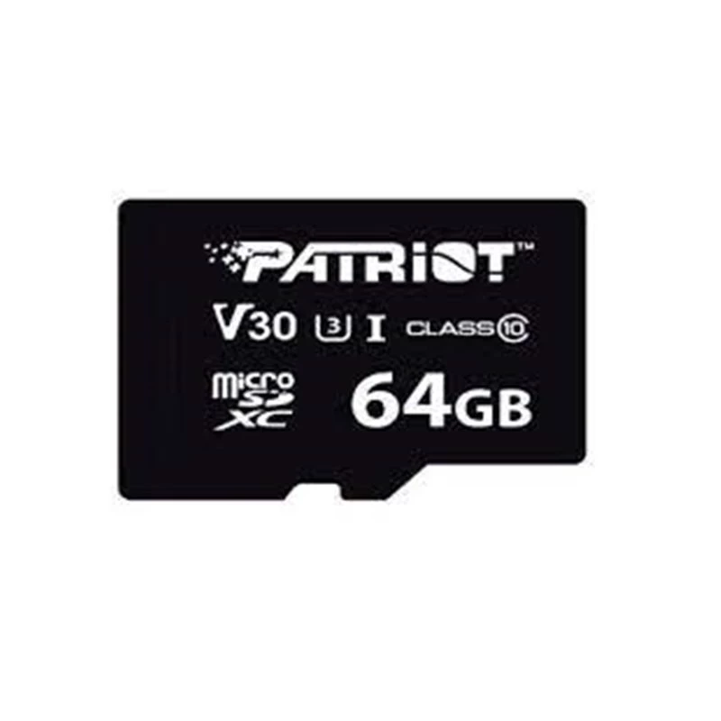 MicroSDXC atminties kortelė PATRIOT VX Series 64 GB UHS-I U3 V30 Class 10 90/80 MB/s atspari vandeniui su rašymo apsauga