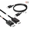 Club 3D CAC-1091 DisplayPort 2.1 kabelis, VESA DP80 sertifikuotas, dvikryptis, 4K120Hz / 8K60Hz / 10K30Hz, kištukas–kištukas, 1,2 m