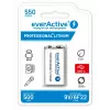 Įkraunama baterija everActive 6F22/9V Li-ion 550 mAh su USB TYPE C