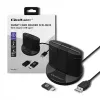 Qoltec 50632 lustinių kortelių skaitytuvas, USB 2.0, juodas, 1 m kabelis