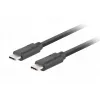 USB C į C laidas LANBERG CA-CMCM-32CU-0018-BK, USB 3.2 Gen 2, 1,8 m, juodas, 100 W PD, 4K vaizdas