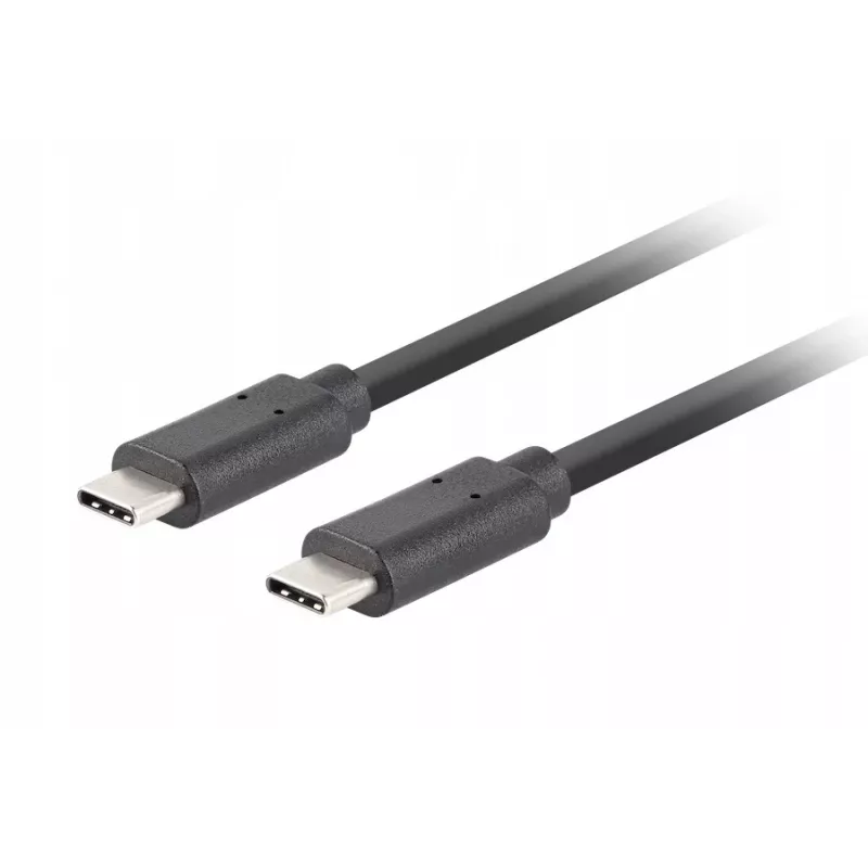 USB C į C laidas LANBERG CA-CMCM-32CU-0018-BK, USB 3.2 Gen 2, 1,8 m, juodas, 100 W PD, 4K vaizdas