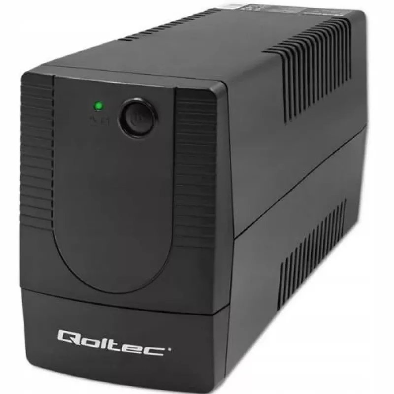 Qoltec 53774 nepertraukiamo maitinimo šaltinis (UPS) Line-Interactive 1 kVA 600 W 1 AC lizdas