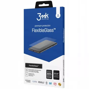 Apsauginis stiklas 3mk FlexibleGlass, skirtas Galaxy S24 Ultra ekranui, hibridinis stiklas