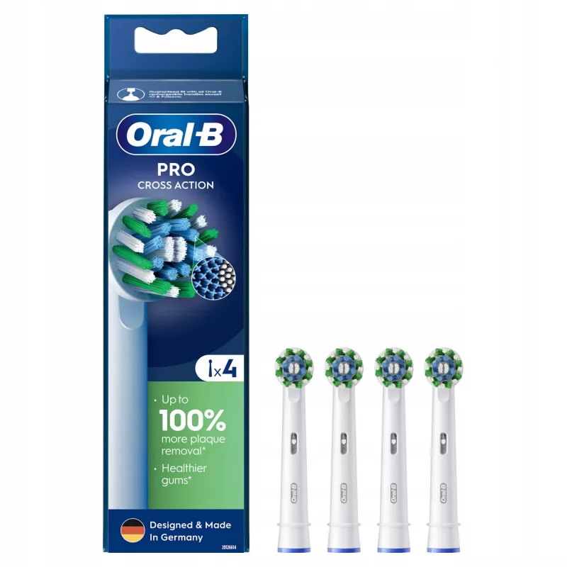 Oral-B Pro CrossAction keičiamos šepetėlių galvutės, 4 vnt.