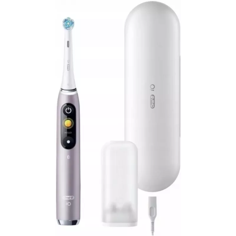 Oral-B iO9 Series 9 elektrinis dantų šepetėlis, rožinio kvarco spalva